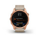 fēnix 7S Sapphire Solar - Rose Gold Titanium with Limestone Leather Band - 42mm - Sapphire Solar - 010-02539-35 - Garmin